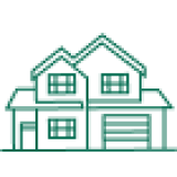 Single Front Garage Homes icon
